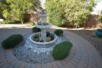 Outdoor succulent fountain